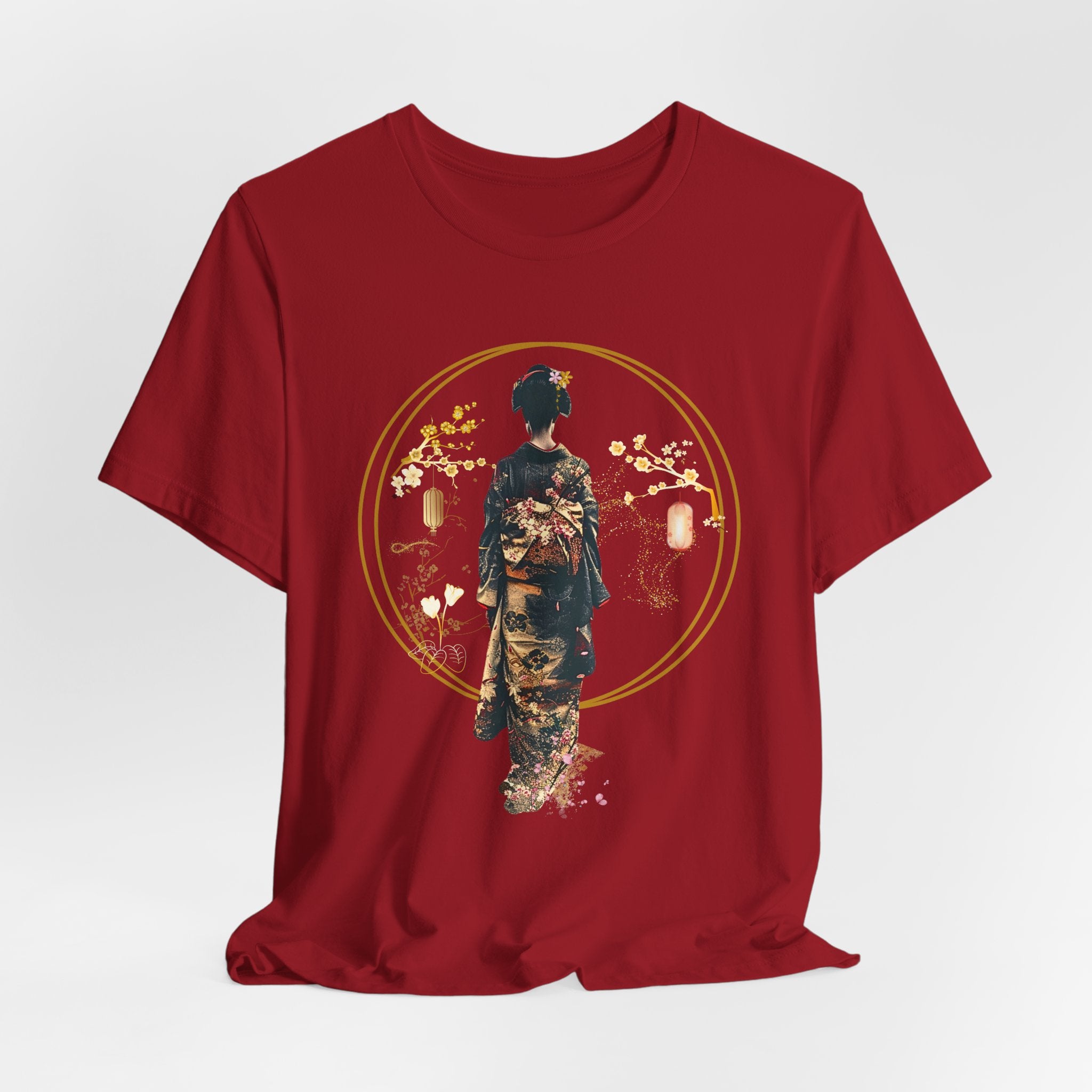 Geisha Silhouette Tee | Midnight Sakura Geisha