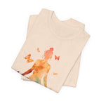 I Am The Storm meditation silhouette Tee | watercolor lotus, butterflies