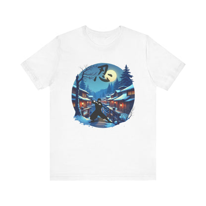 Moonlit Samurai — Japanese Streetwear Art Tee (Limited Drop)