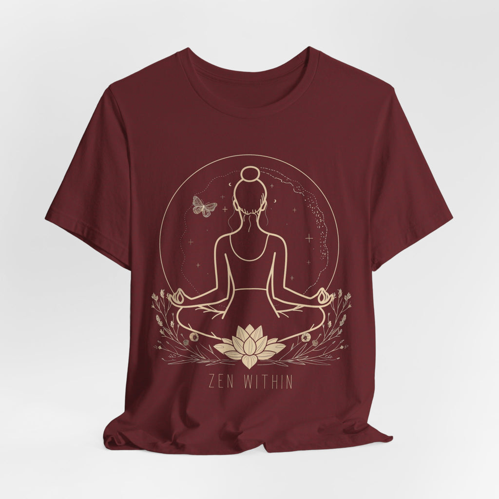 STILLNESS T-Shirt — Mindful Yoga Tee for Calm & Wellness