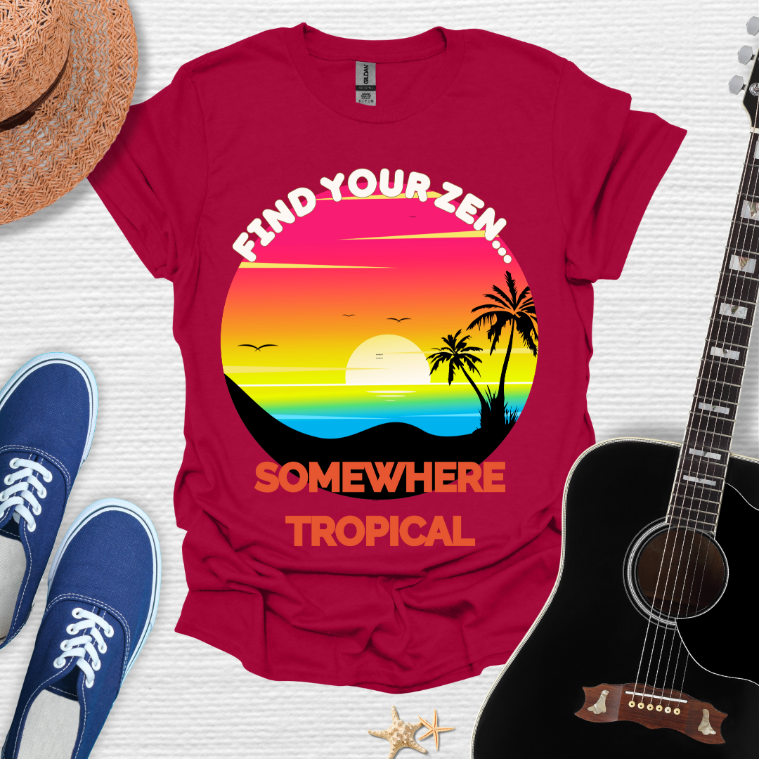 Find Your Zen Tropical Tee