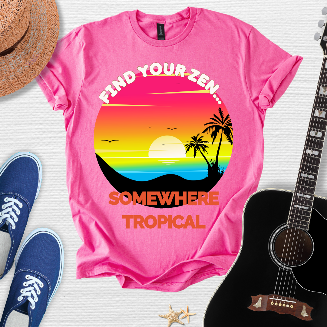 Find Your Zen Tropical Tee