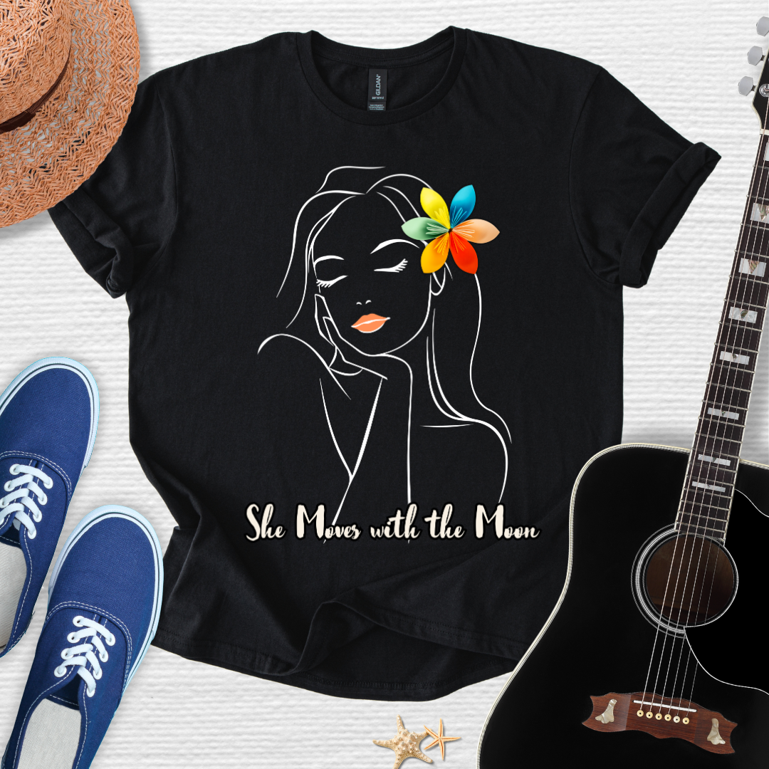 'She Moves with the Moon' Tee