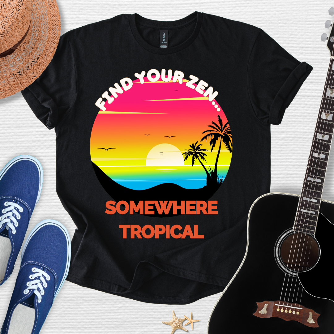 Find Your Zen Tropical Tee