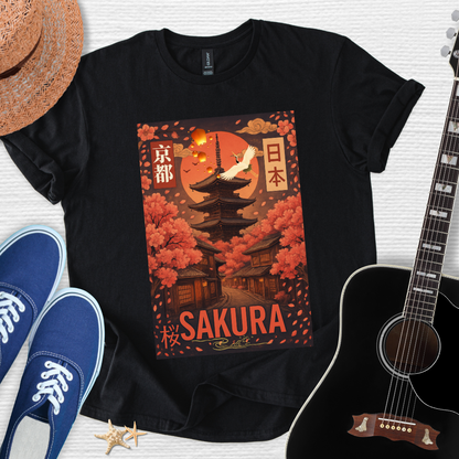 Sakura Japanese Art Unisex Tee