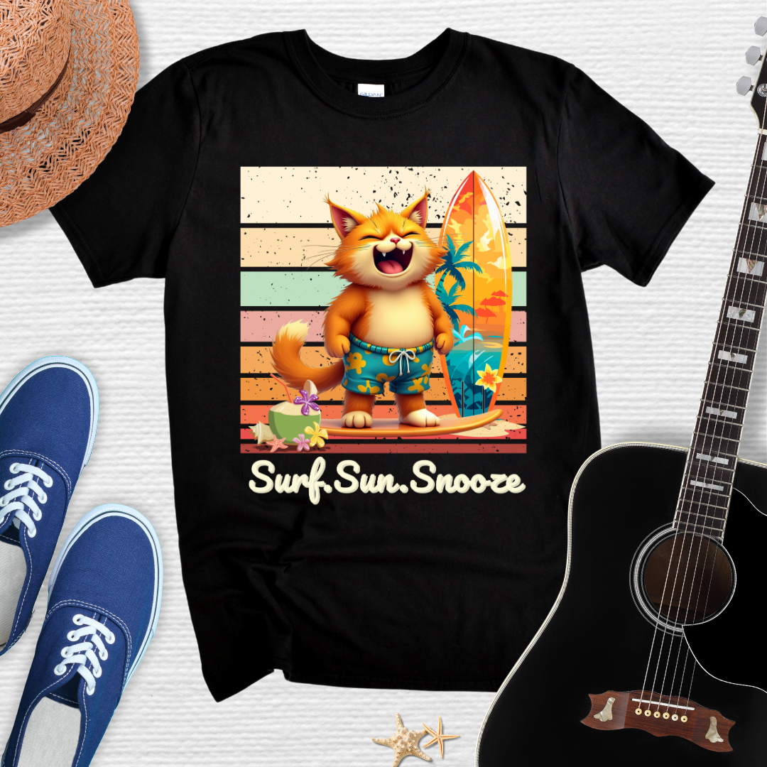 Catch the Wave, Cat! Unisex Tee