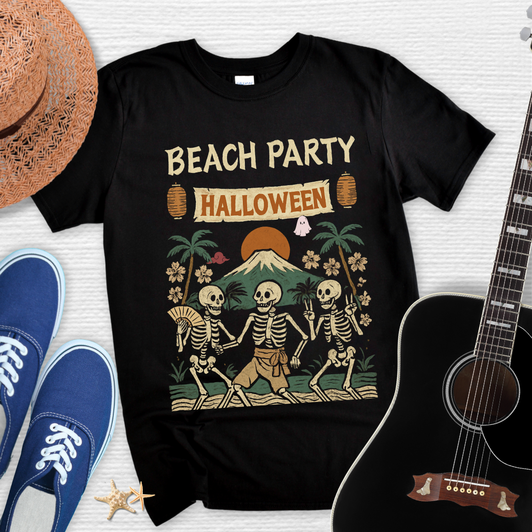 Beach Party Halloween Casual Tee