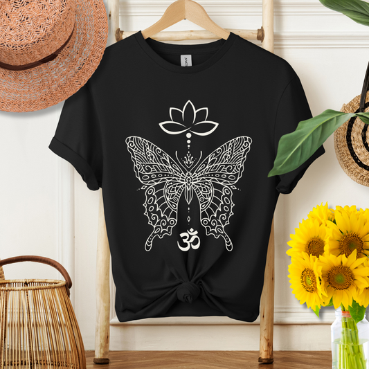 Om Butterfly Softstyle Tee