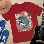 Japanese Dragon Art Unisex Tee - Vintage Style