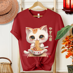 Japanese Style Cute Cat Ramen Tee