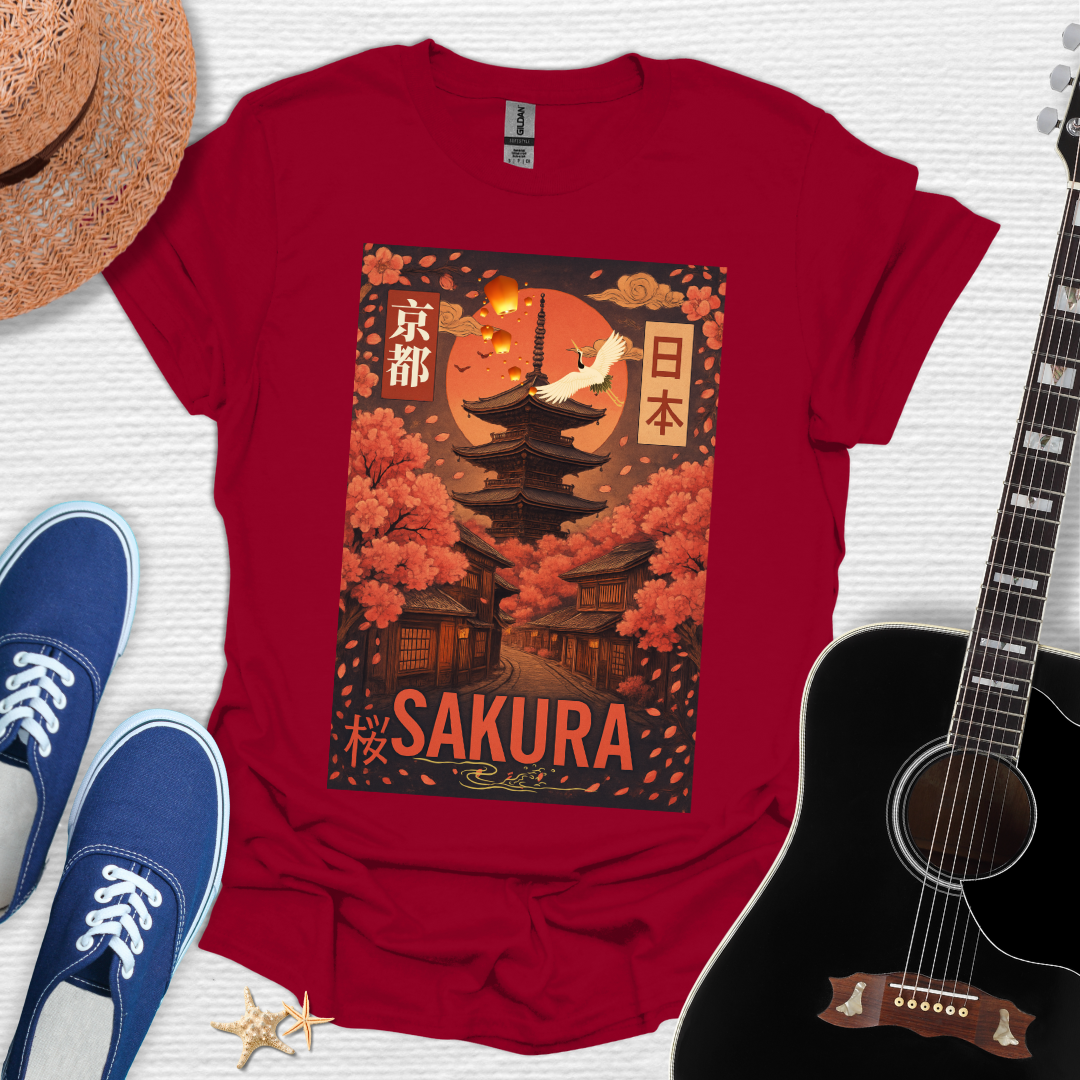 Sakura Japanese Art Unisex Tee