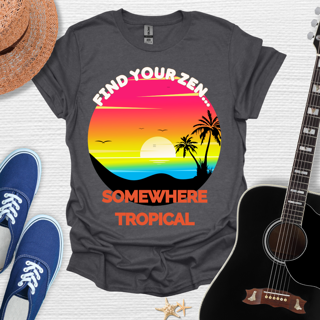 Find Your Zen Tropical Tee