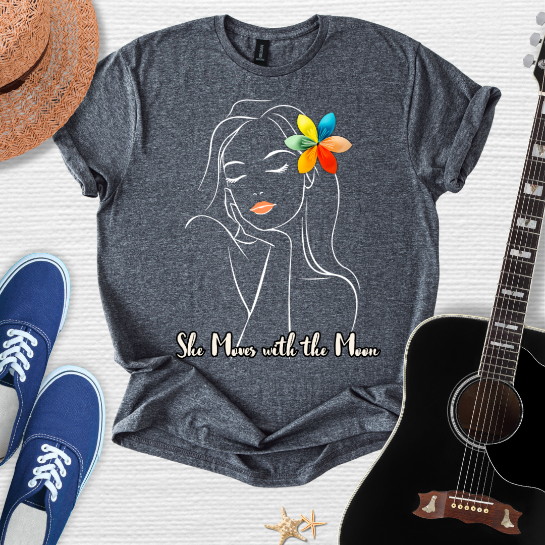 'She Moves with the Moon' Tee