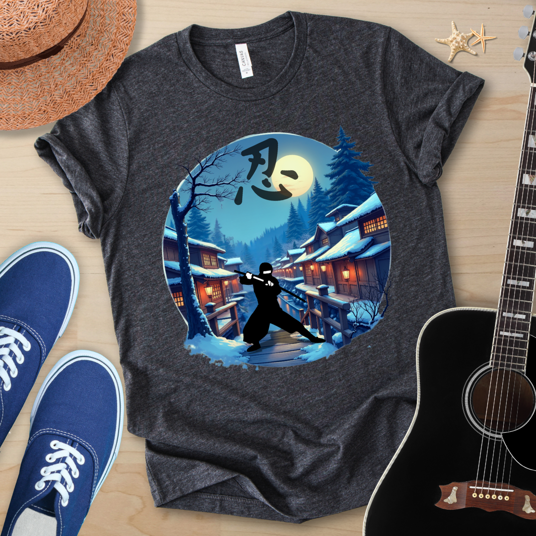 Moonlit Samurai — Japanese Streetwear Art Tee (Limited Drop)