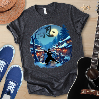 Moonlit Samurai — Japanese Streetwear Art Tee (Limited Drop)
