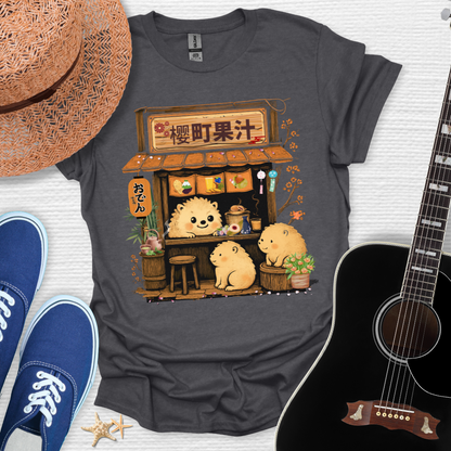 Cute Animal Japanese Cafe Unisex Tee