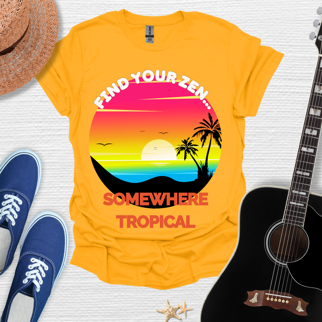 Find Your Zen Tropical Tee