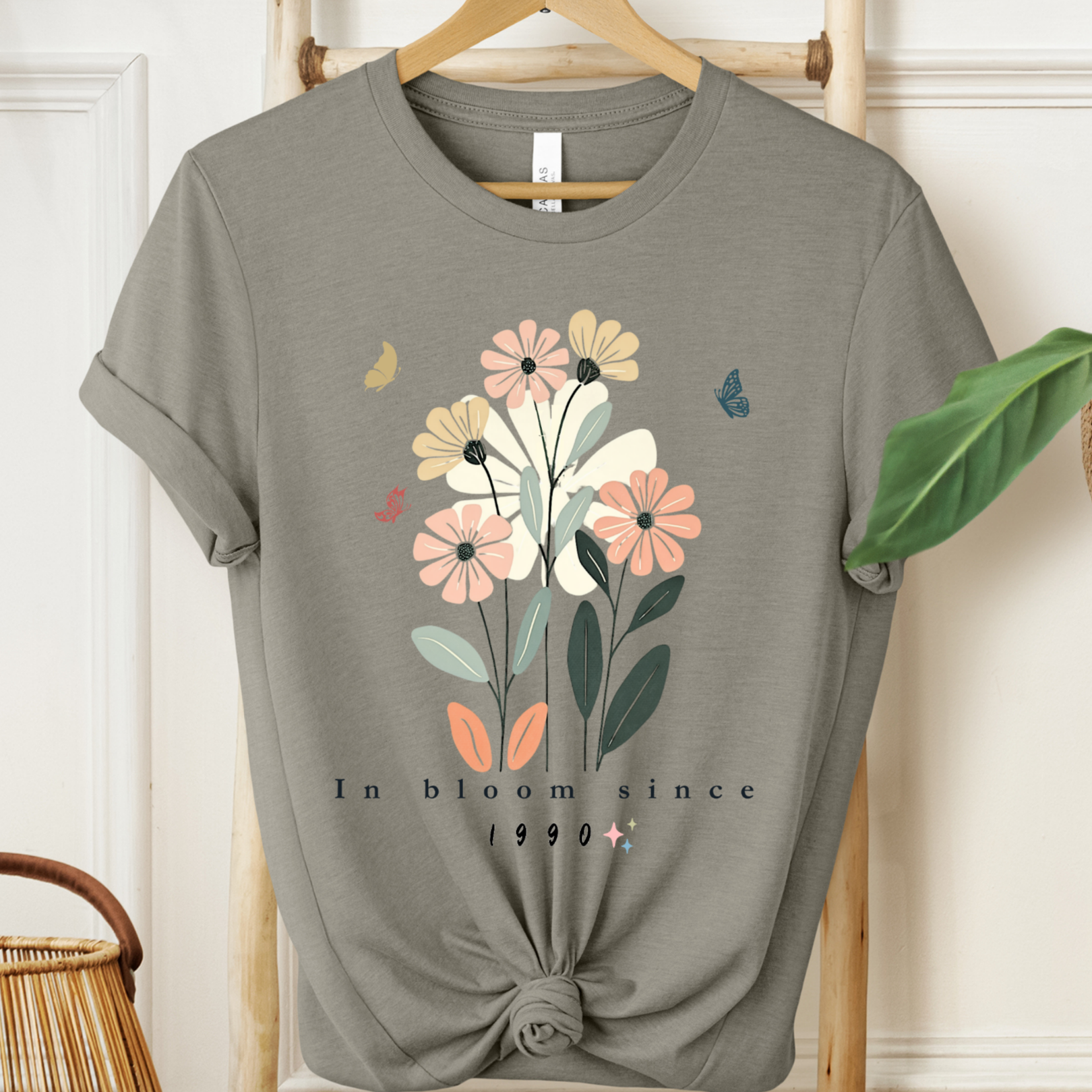 Personalized Birth Year Flower Shirt