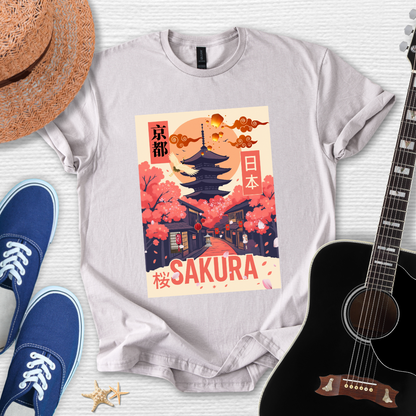 Sakura Japanese Art Unisex Tee