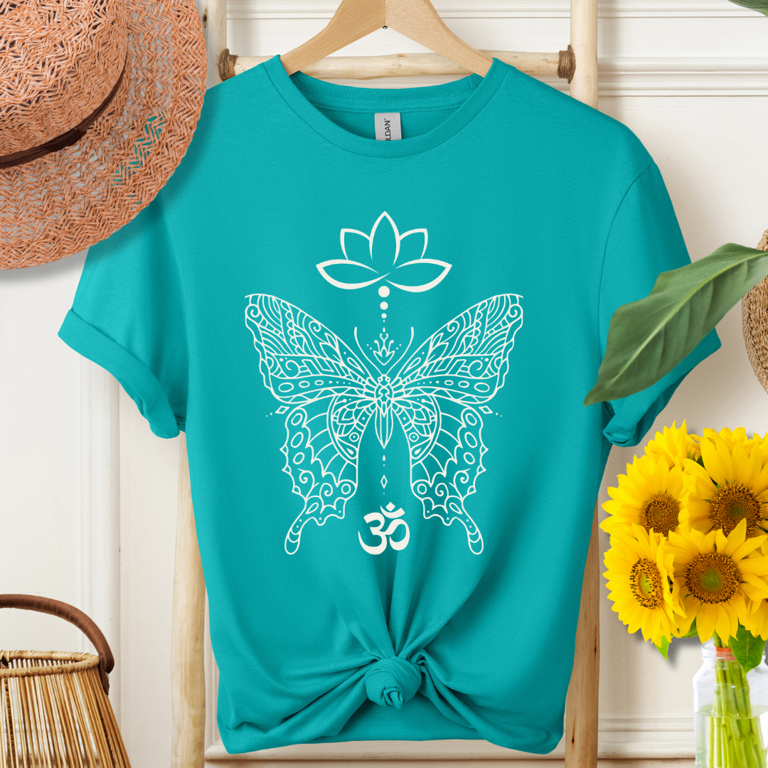 Om Butterfly Softstyle Tee