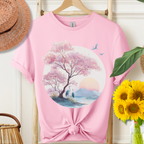 Japanese Serene Sakura Sunset T-Shirt