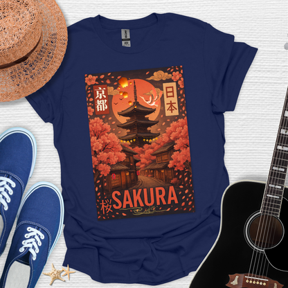 Sakura Japanese Art Unisex Tee