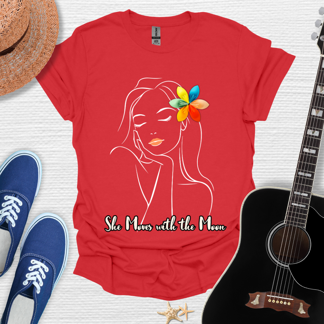 'She Moves with the Moon' Tee