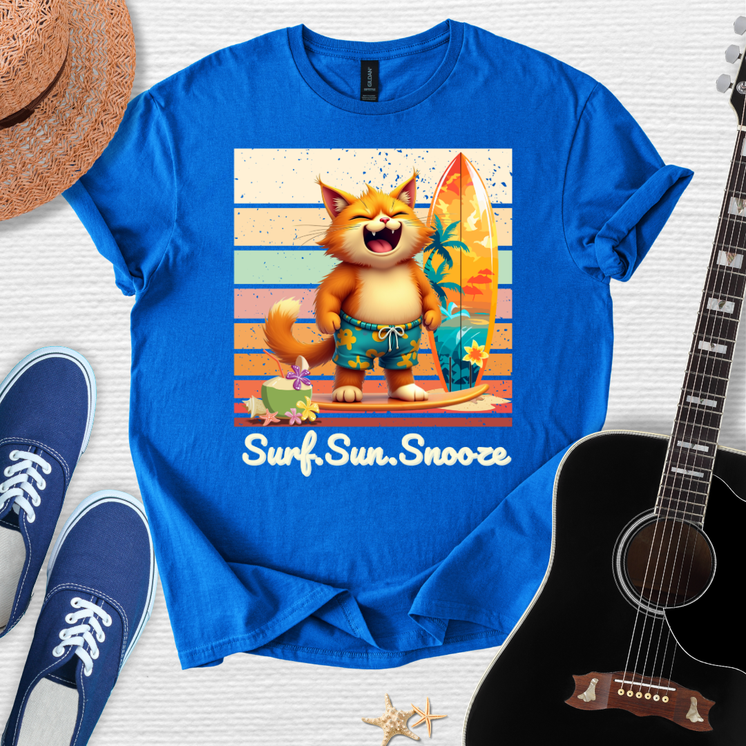 Catch the Wave, Cat! Unisex Tee