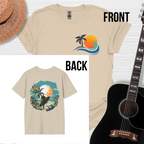 Wave Hunter Tee- Tropical Beach Design