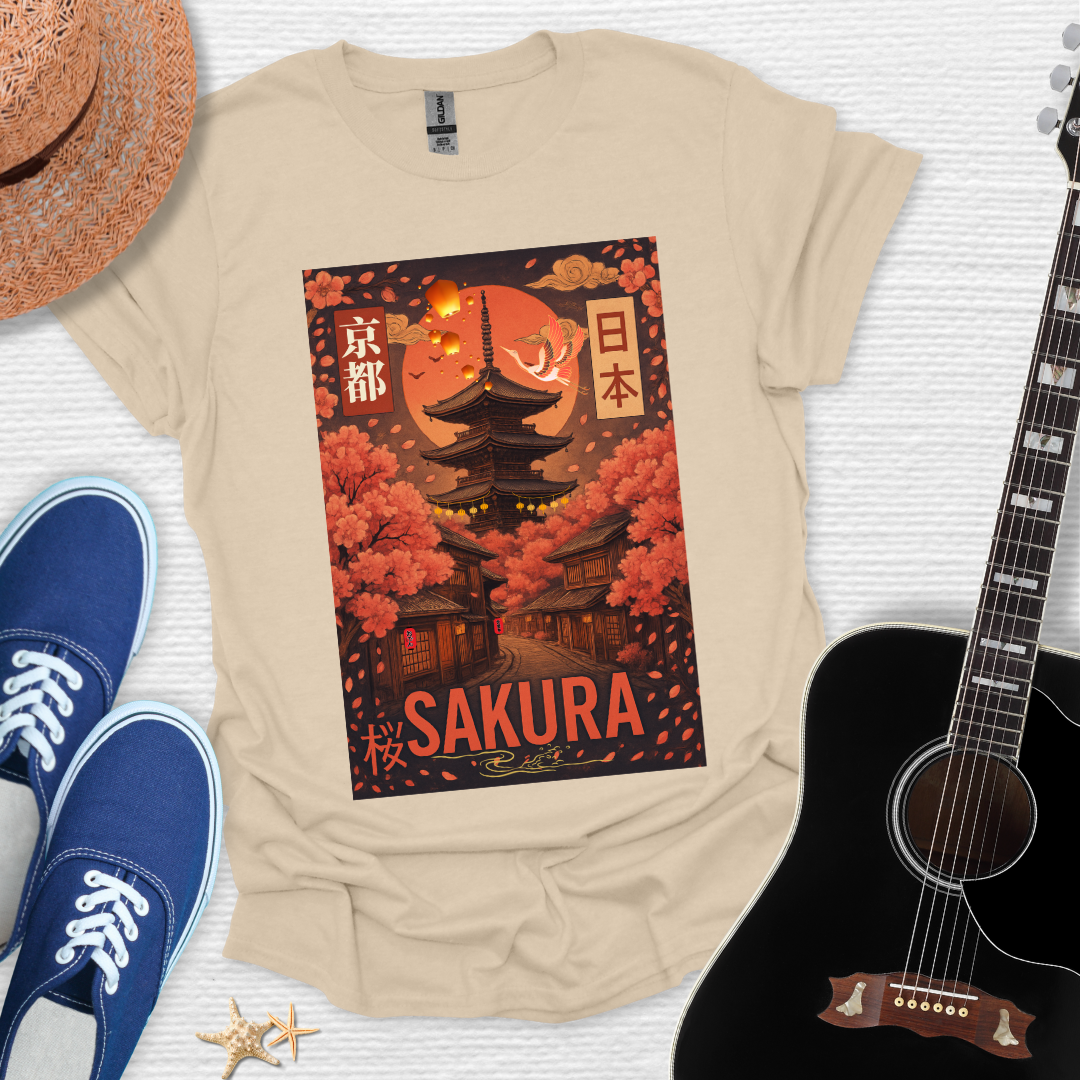 Sakura Japanese Art Unisex Tee