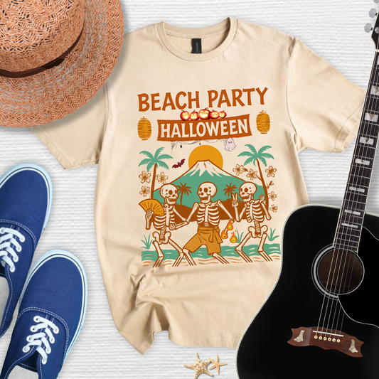 Beach Party Halloween Casual Tee