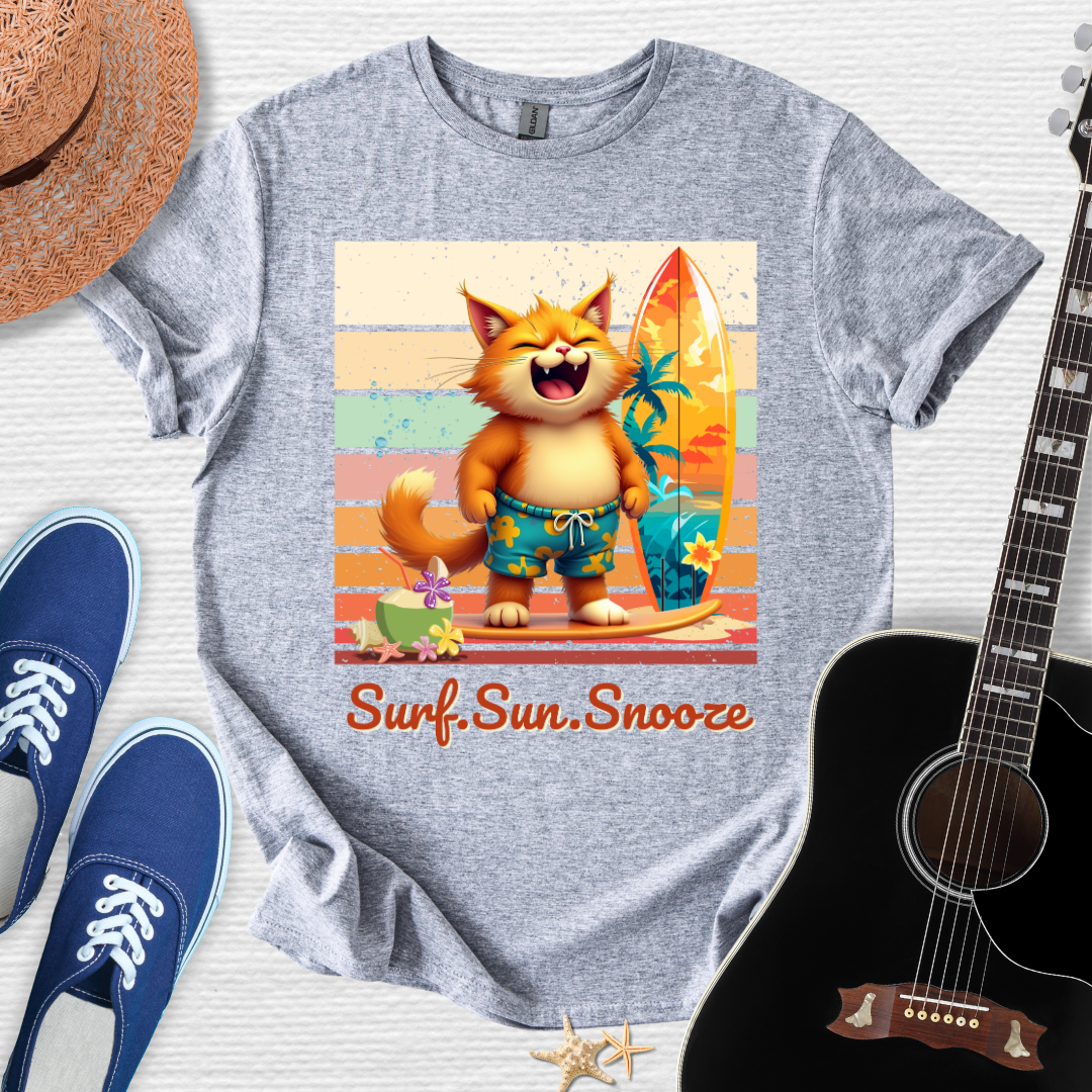 Catch the Wave, Cat! Unisex Tee