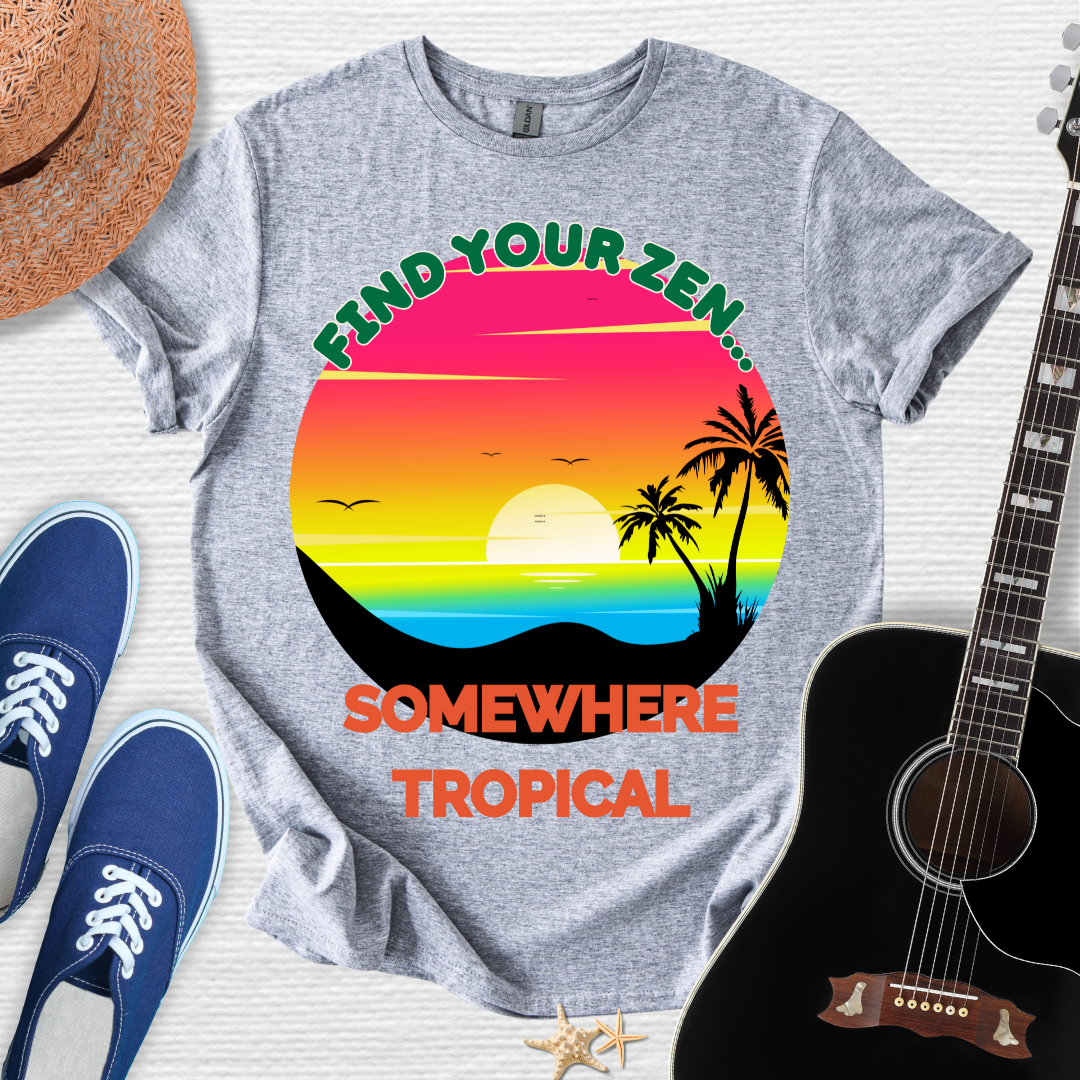 Find Your Zen Tropical Tee