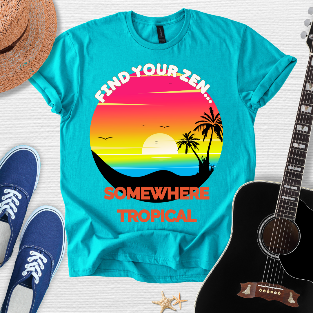Find Your Zen Tropical Tee
