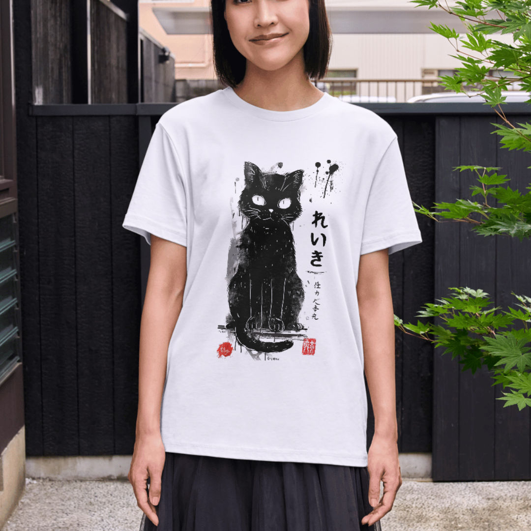 Japanese Minimal Lucky Spirit Cat Style
