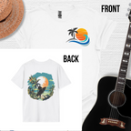 Wave Hunter Tee- Tropical Beach Design