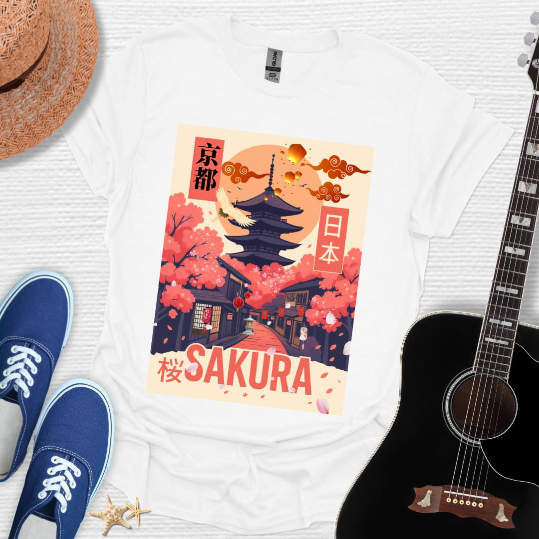 Sakura Japanese Art Unisex Tee