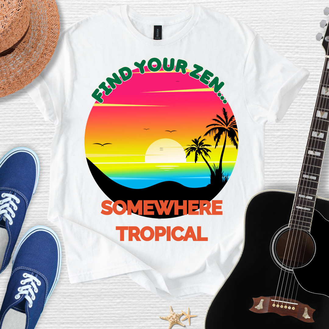 Find Your Zen Tropical Tee