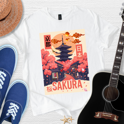 Sakura Japanese Art Unisex Tee