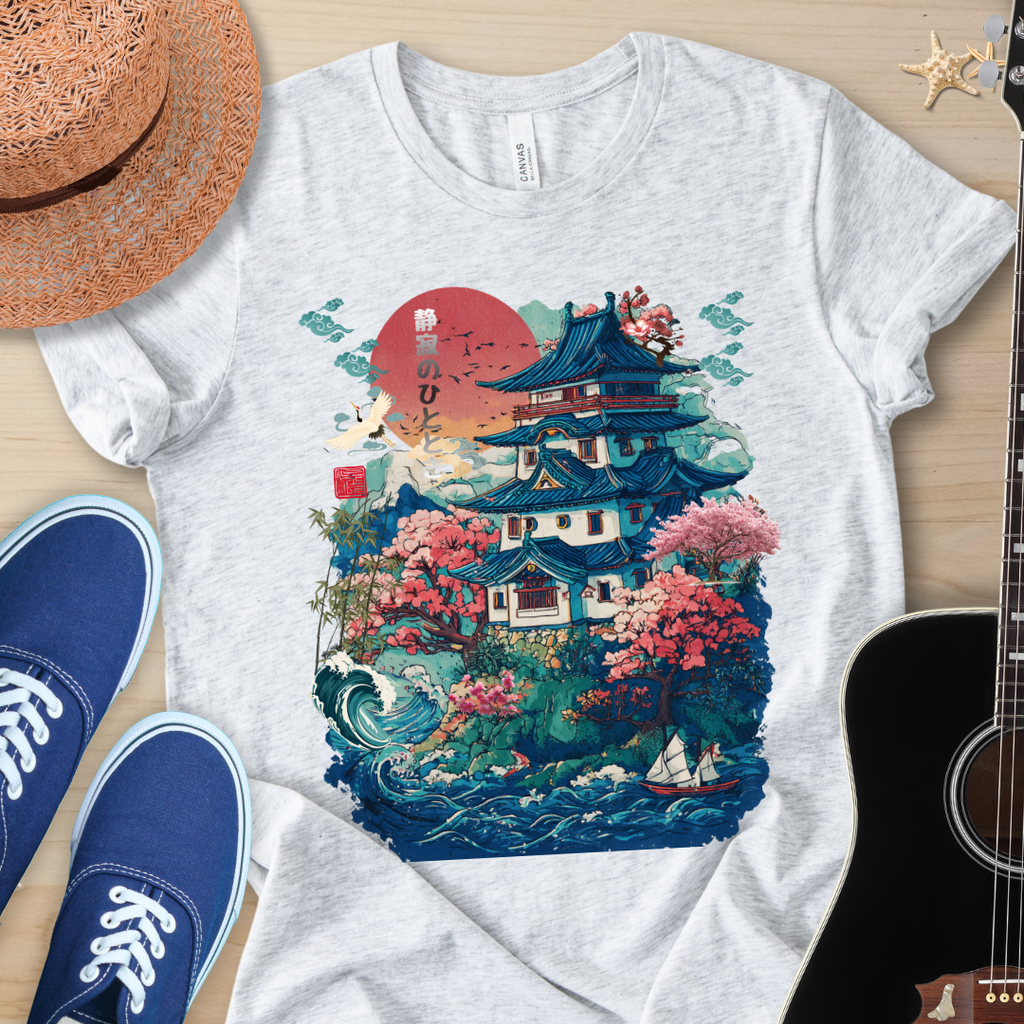 Japanese Dragon Art Unisex Tee - Vintage Style