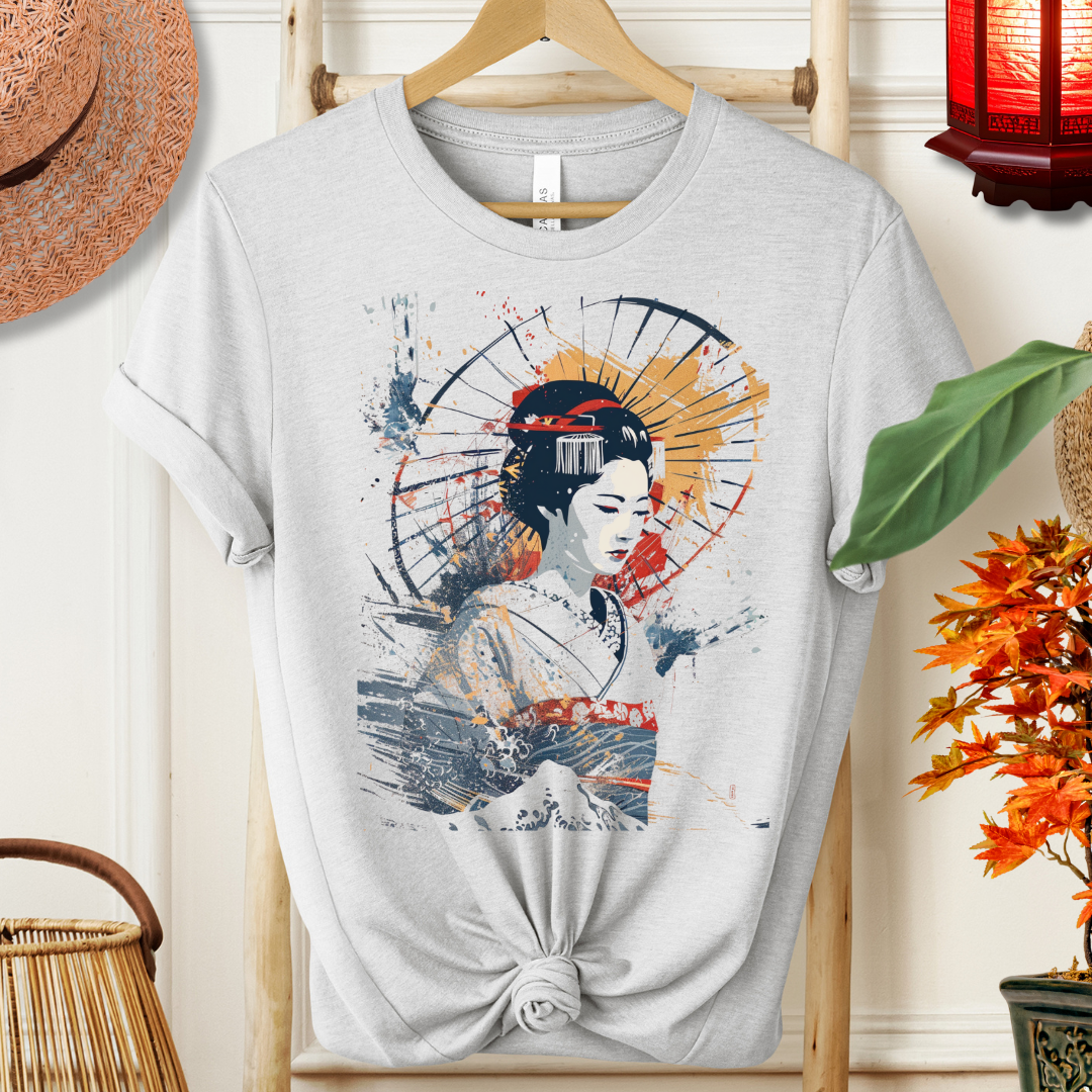Geisha Art T‑Shirt — Vintage Japanese Woman Graphic Tee