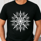 Intricate White Mandala Tee