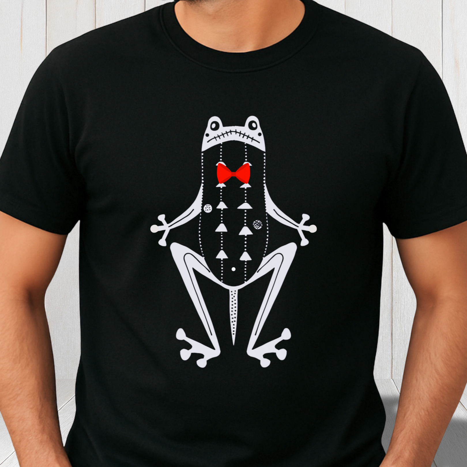 The Gentleman Frog Folk Art Tee