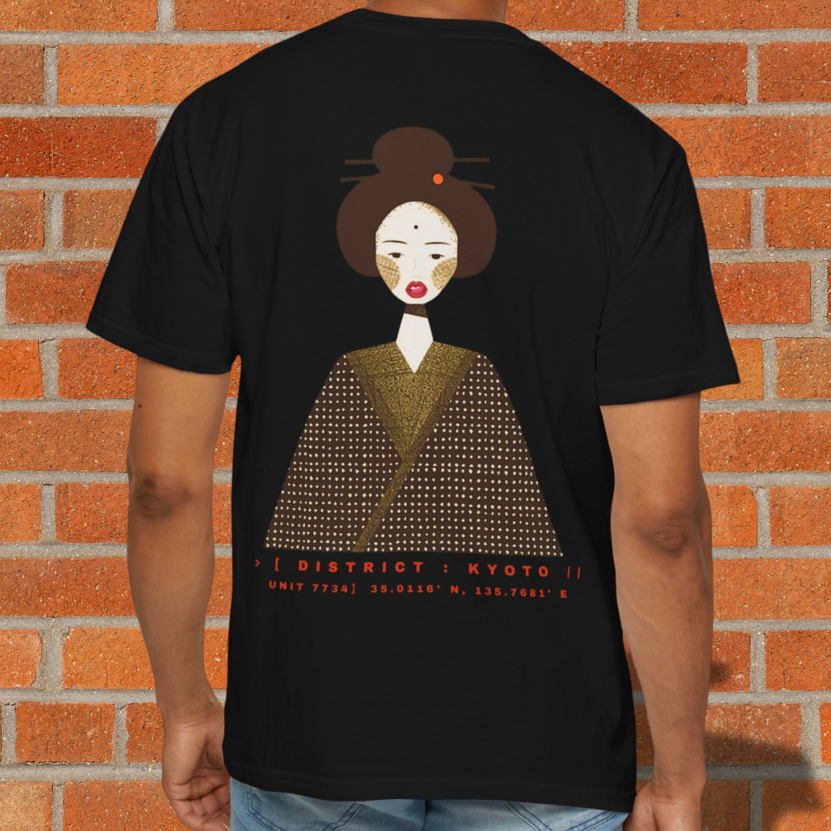 The Untamed Geisha| Japanese Style Tee | Kyoto Portrait Graphic Tee