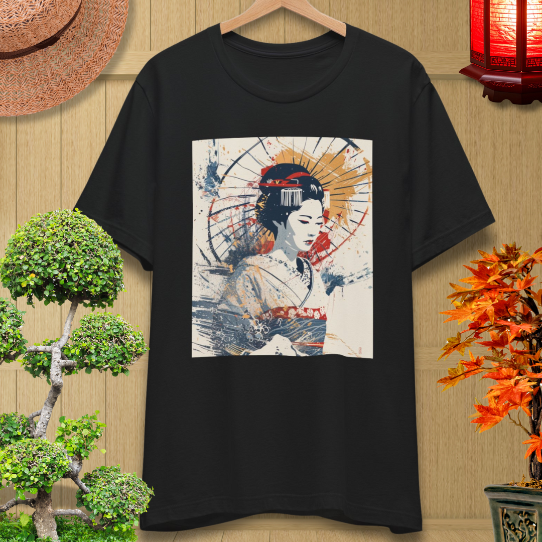 Geisha Art T‑Shirt — Vintage Japanese Woman Graphic Tee