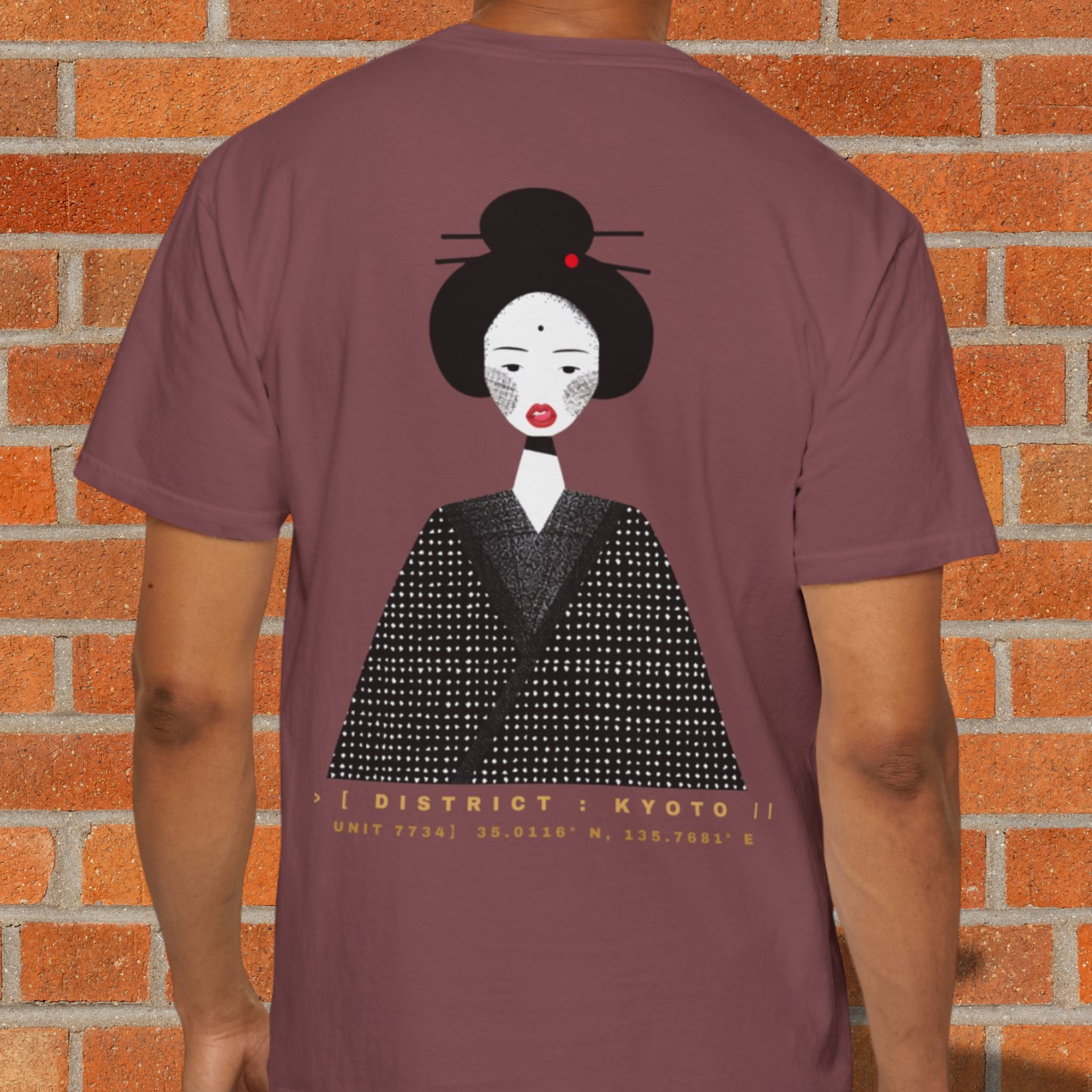 The Untamed Geisha| Japanese Style Tee | Kyoto Portrait Graphic Tee