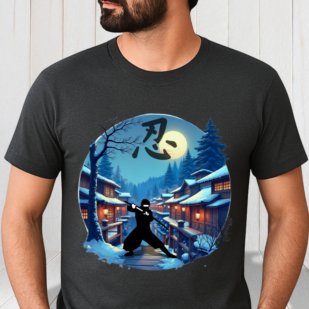 Moonlit Samurai — Japanese Streetwear Art Tee (Limited Drop)