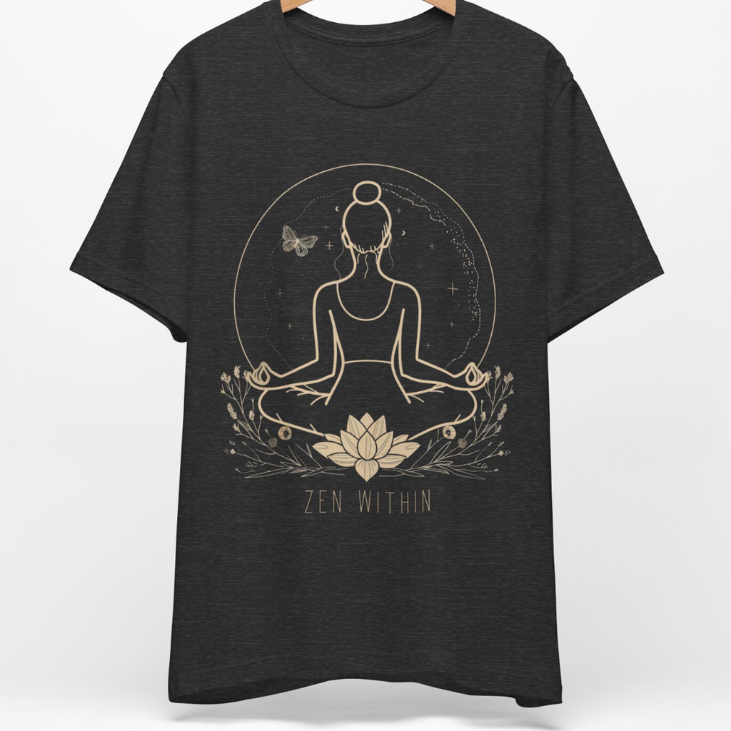 STILLNESS T-Shirt — Mindful Yoga Tee for Calm & Wellness