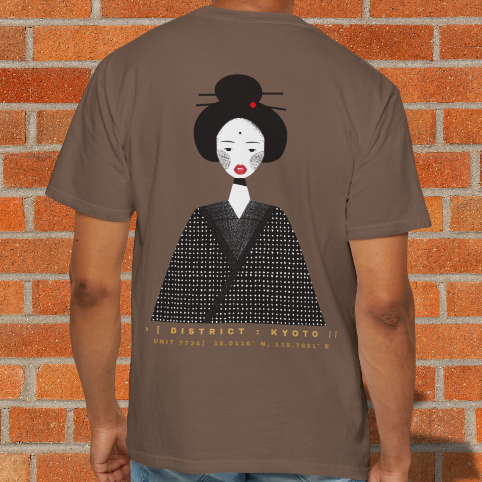 The Untamed Geisha| Japanese Style Tee | Kyoto Portrait Graphic Tee