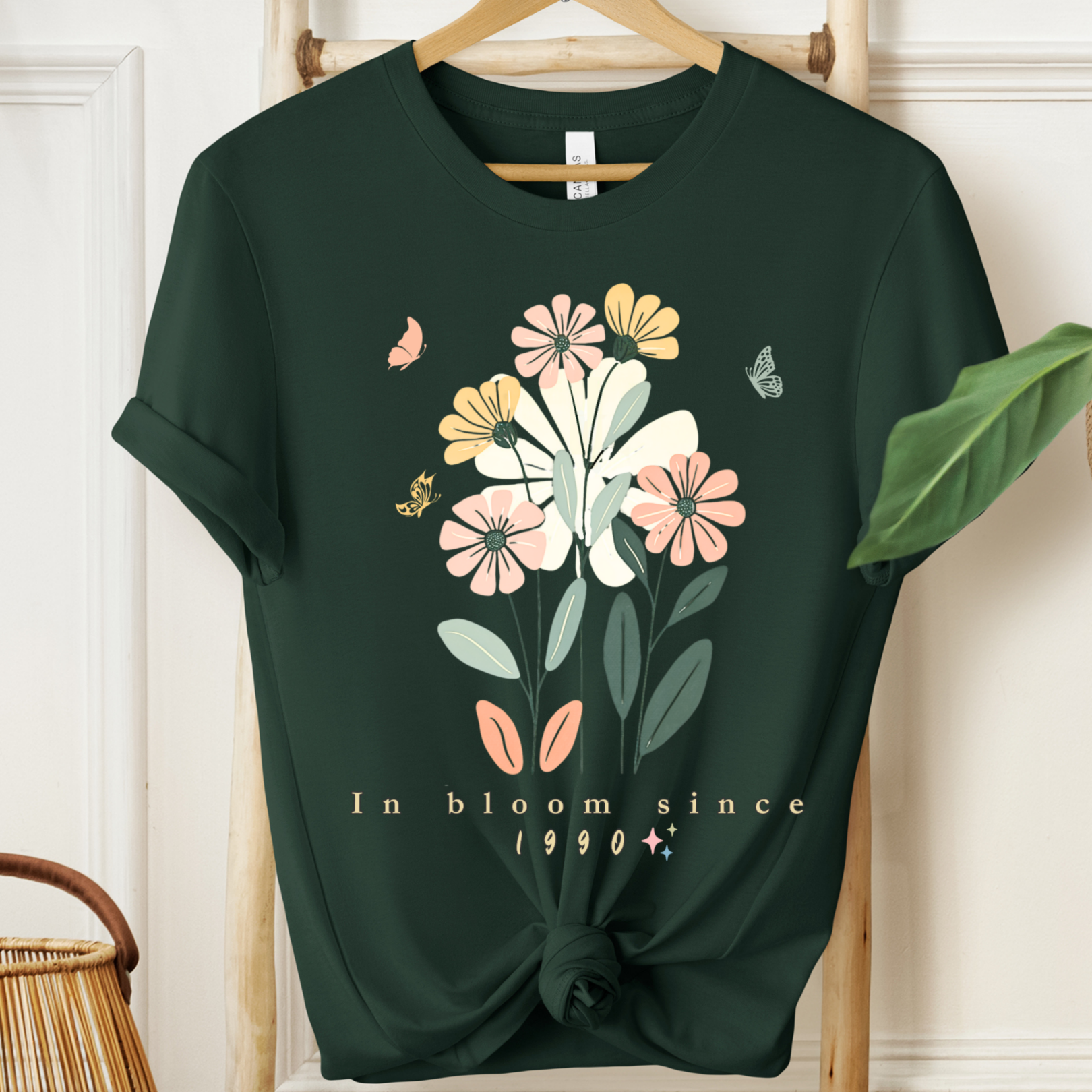 Personalized Birth Year Flower Shirt